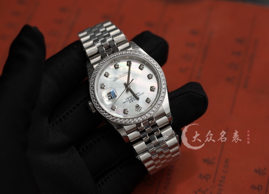 勞力士日誌型116244-63600贝壳面女士復刻表（36mm） 第5张