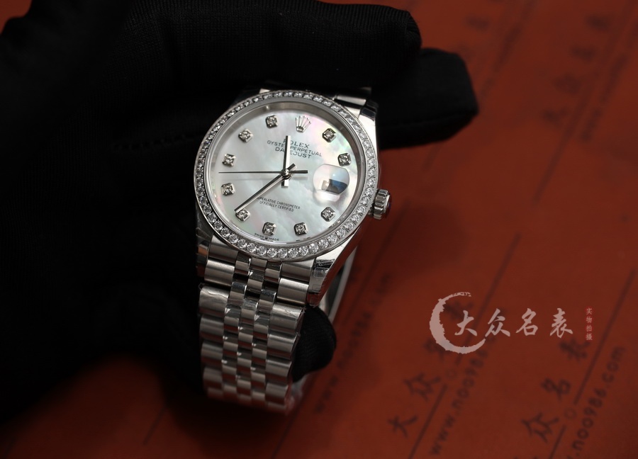 勞力士日誌型116244-63600贝壳面女士復刻表（36mm） 第4张