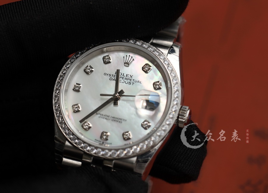 勞力士日誌型116244-63600贝壳面女士復刻表（36mm） 第7张