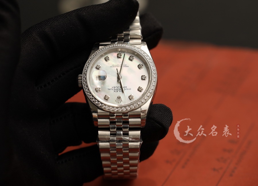 勞力士日誌型116244-63600贝壳面女士復刻表（36mm） 第3张