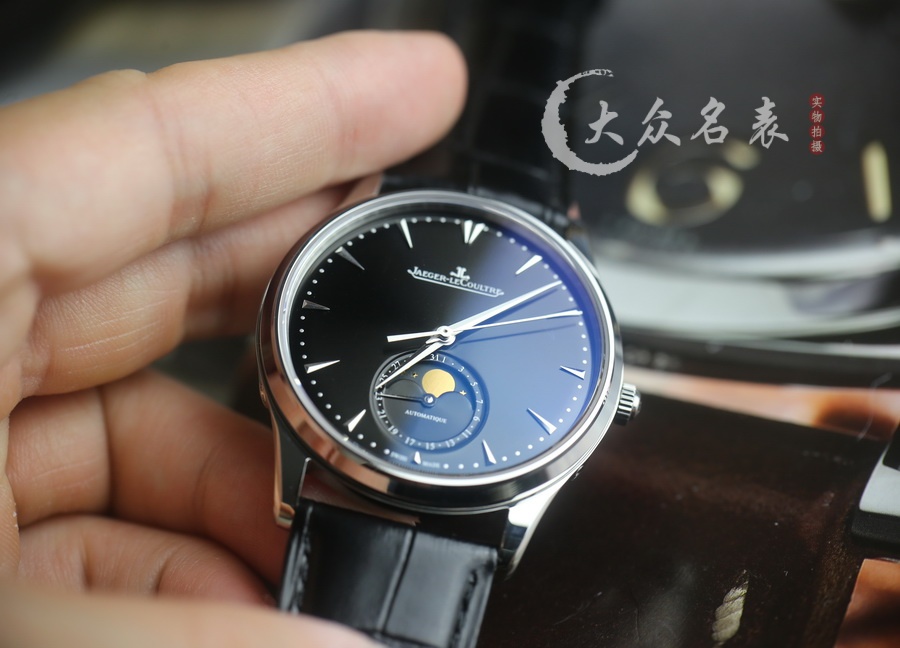 ZF廠積家月相大師136255J復刻表銷售黑面（39mm） 第11张