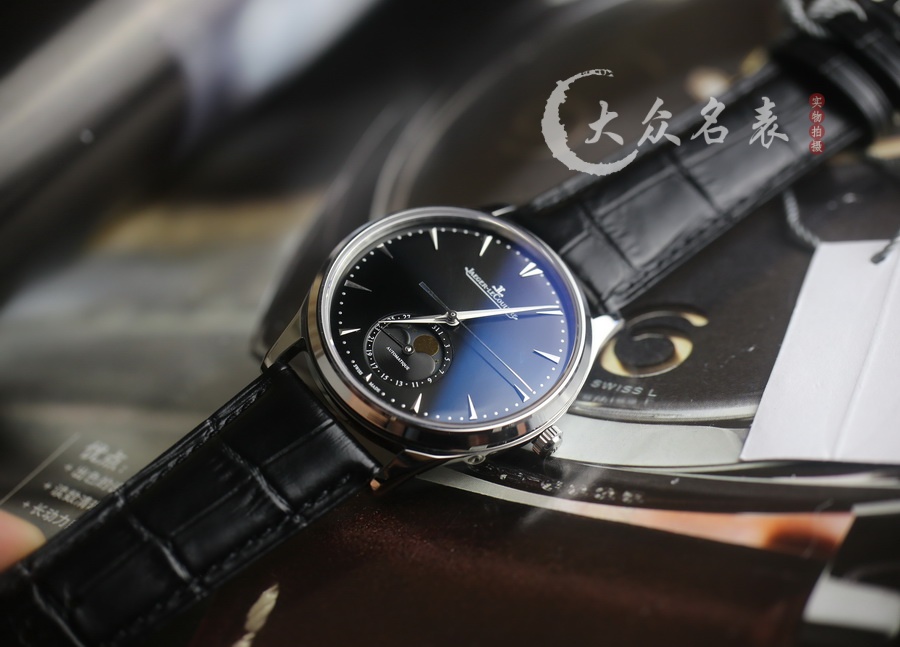 ZF廠積家月相大師136255J復刻表銷售黑面（39mm） 第7张