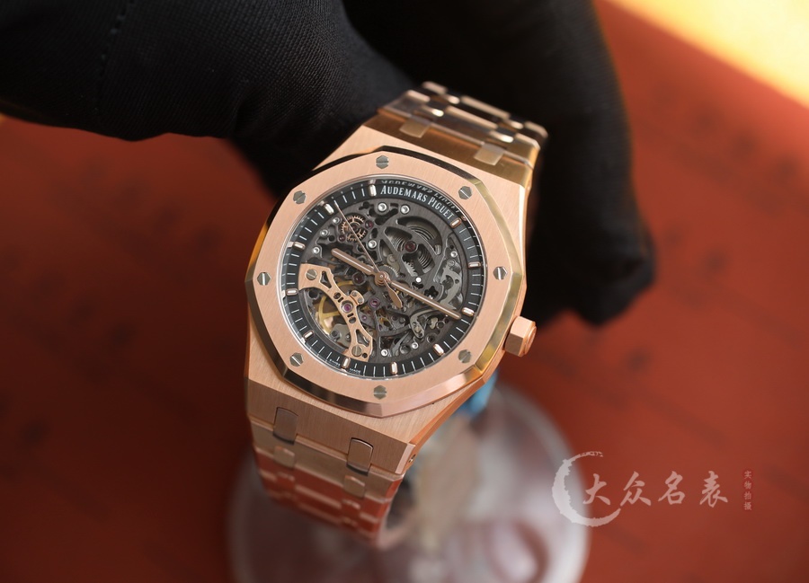 ZF廠AP皇家橡樹系列15407鏤空玫瑰金復刻表（41mm） 第1张
