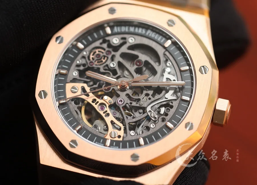 ZF廠AP皇家橡樹系列15407鏤空玫瑰金復刻表(41mm) 第3张