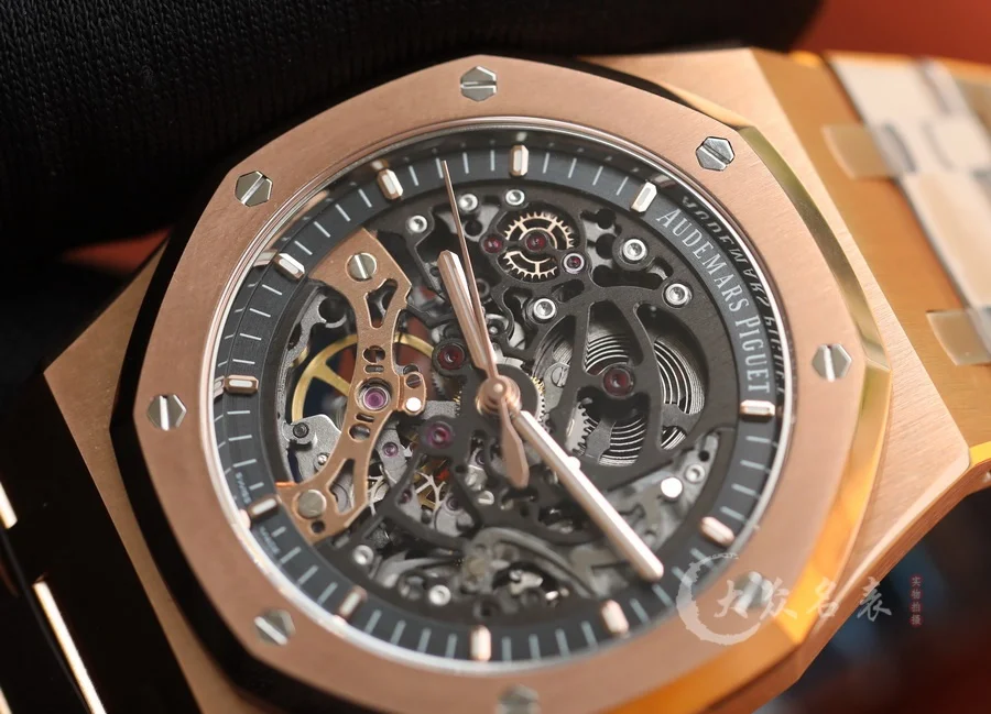 ZF廠AP皇家橡樹系列15407鏤空玫瑰金復刻表(41mm) 第4张