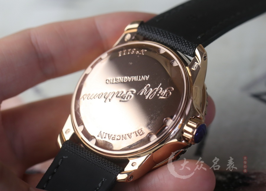 ZF廠寶珀五十噚系列5015-3630-52A玫瑰金腕表（45mm） 第8张