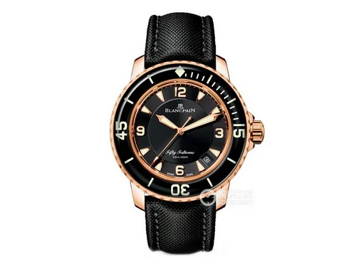 ZF廠寶珀五十噚系列5015-3630-52A玫瑰金腕表（45mm）