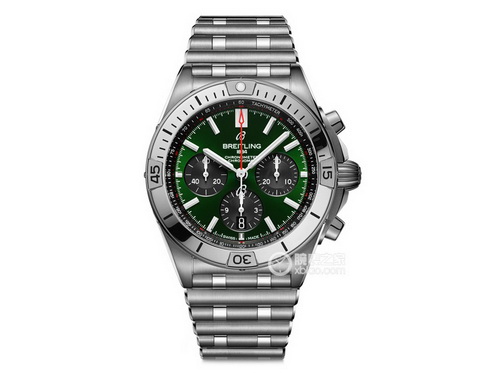 百年靈機械計時系列AB01343A1L1A1復刻表賓利綠（42mm）