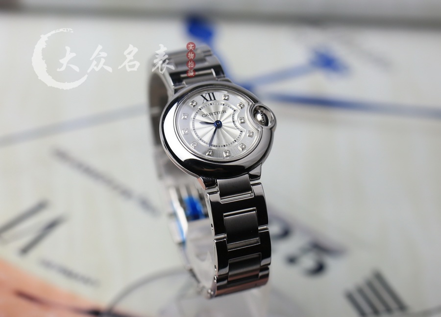 V6廠藍氣球小號刻度鑲鉆鋼帶款W4BB0029（28mm） 第1张