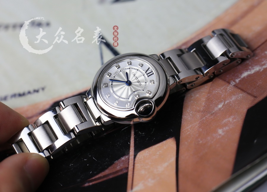 V6廠藍氣球小號刻度鑲鉆鋼帶款W4BB0029（28mm） 第7张