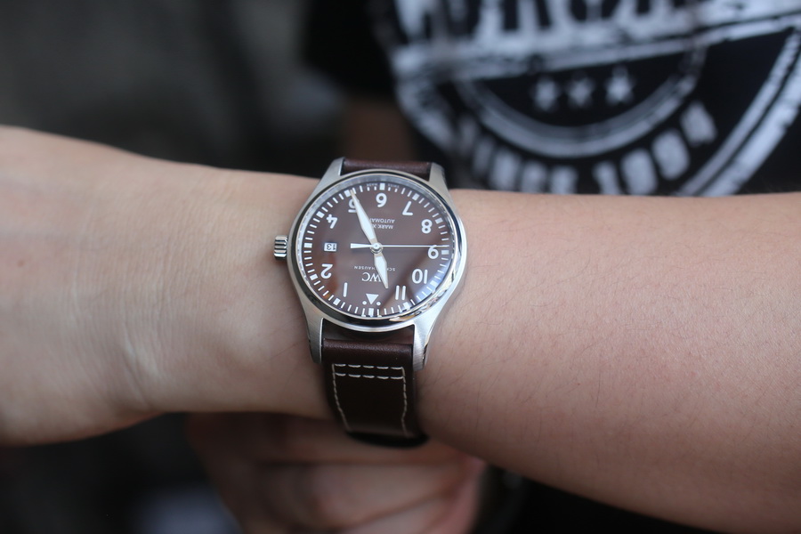 V7廠IWC萬國表飛行員馬克十八 IW327003復刻表咖啡色（40mm） 第4张