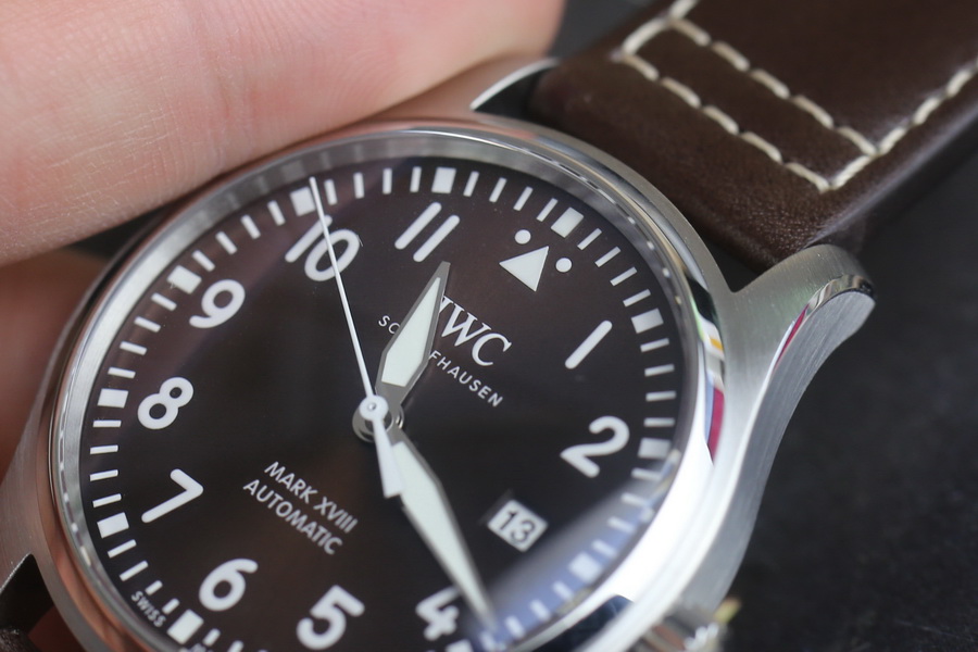 V7廠IWC萬國表飛行員馬克十八 IW327003復刻表咖啡色（40mm） 第6张