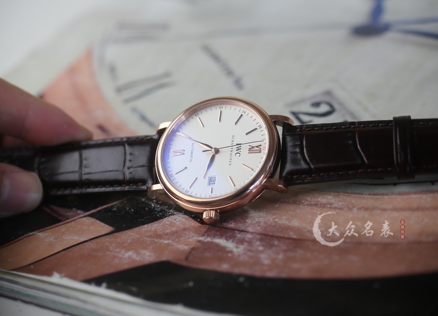 V7廠IWC萬國柏濤菲諾IW356524玫瑰金(40mm） 第7张