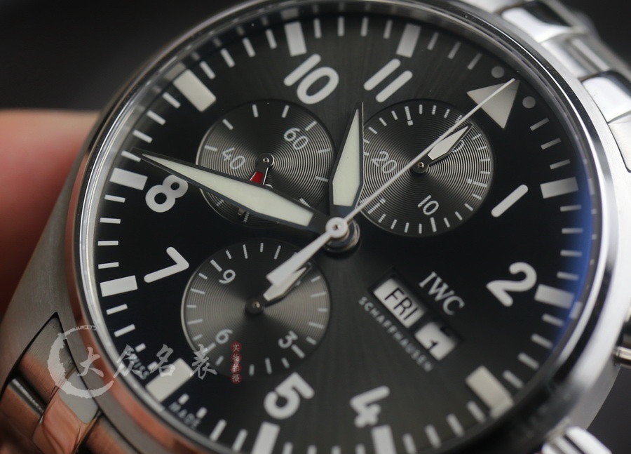 ZF廠IWC萬國表飛行員系列IW377719復刻表灰面鋼帶（43mm） 第6张