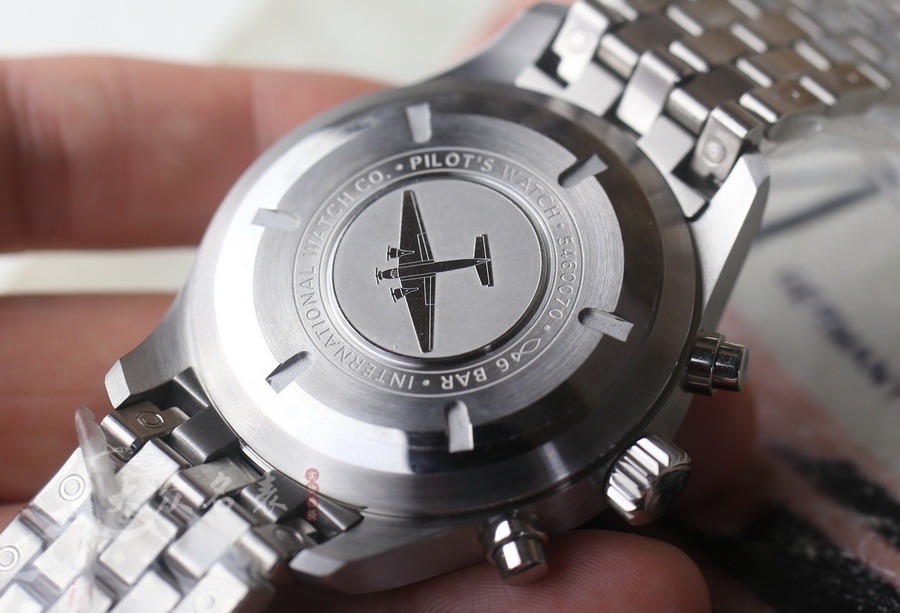 ZF廠萬國飛行員計時鋼帶版黑面復刻表（43mm） 第9张