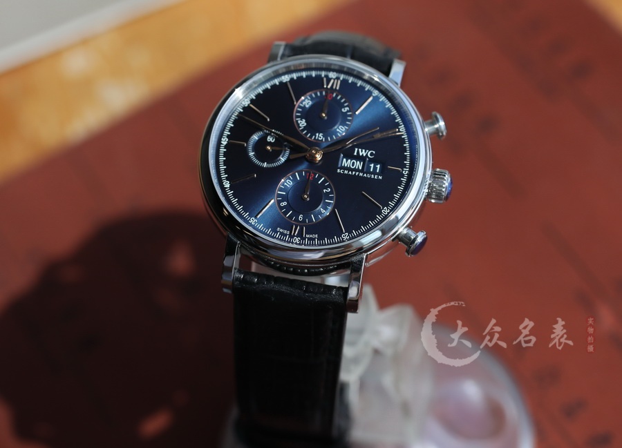 ZF廠IWC萬國柏濤菲諾計時IW391036藍面（42mm） 第2张