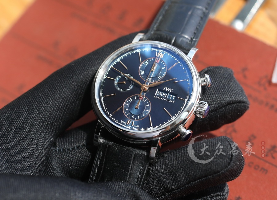 ZF廠IWC萬國柏濤菲諾計時IW391036藍面（42mm） 第3张