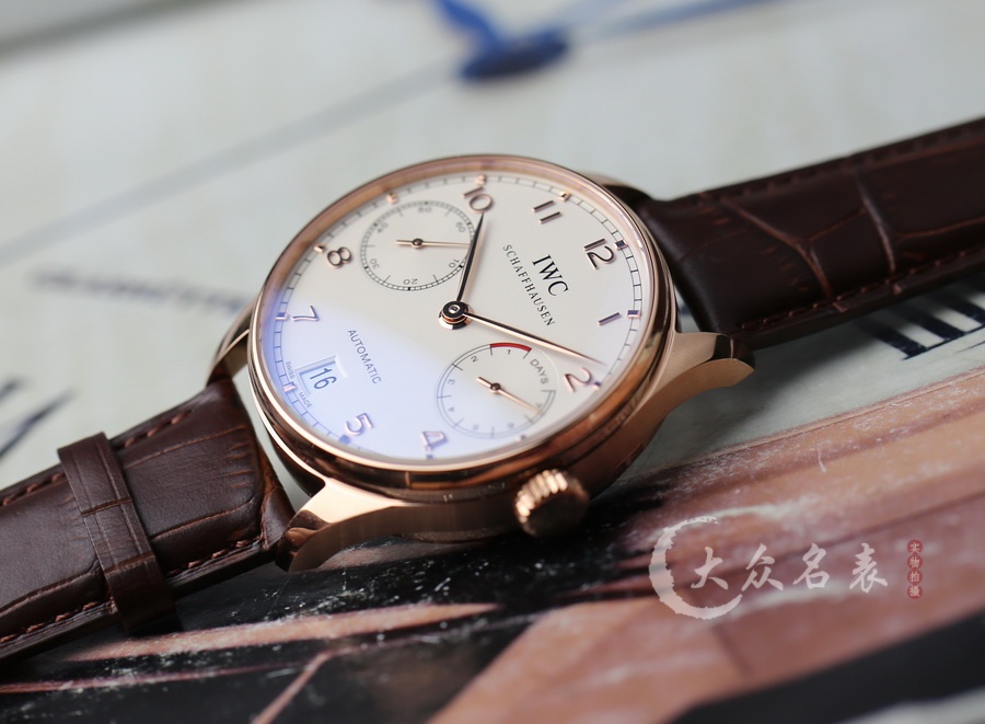 ZF廠IWC萬國葡萄牙七日鏈IW500701玫瑰金（42.3mm） 第7张