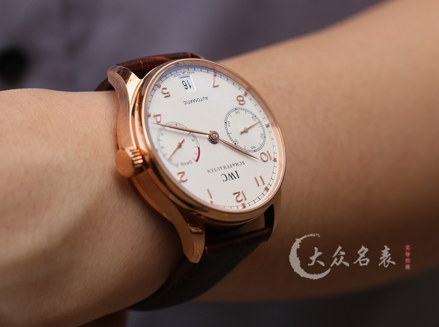 ZF廠IWC萬國葡萄牙七日鏈IW500701玫瑰金（42.3mm） 第9张