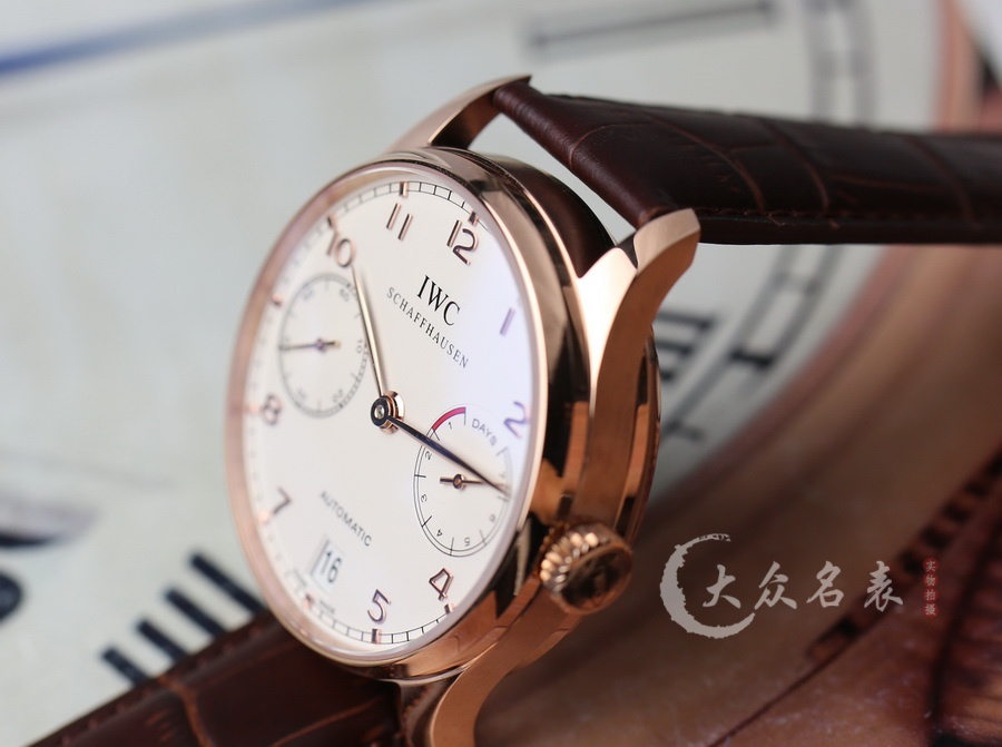 ZF廠IWC萬國葡萄牙七日鏈IW500701玫瑰金（42.3mm） 第4张