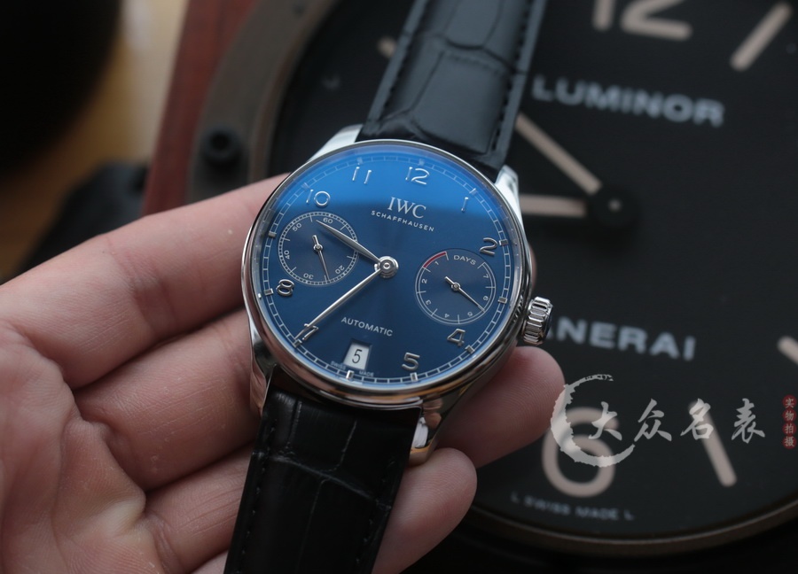 ZF廠IWC萬國葡七IW500710復刻表銷售蓝面（42.3mm） 第5张