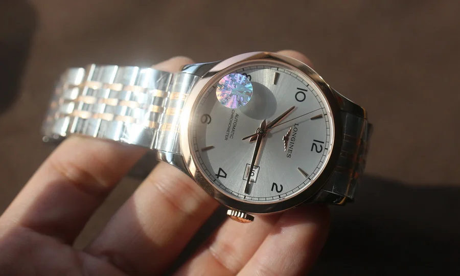 AF廠浪琴開創者L2.821.5.11.7腕表間金(40mm) 第4张