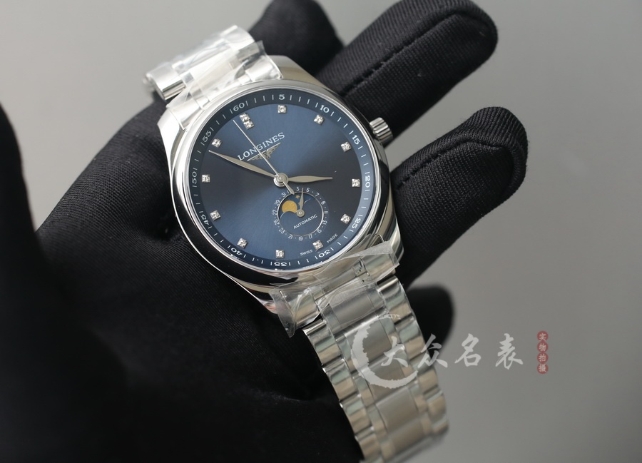 APS廠浪琴名匠系列L2.909.4.97.6藍面鑲鉆復刻表（40mm） 第1张