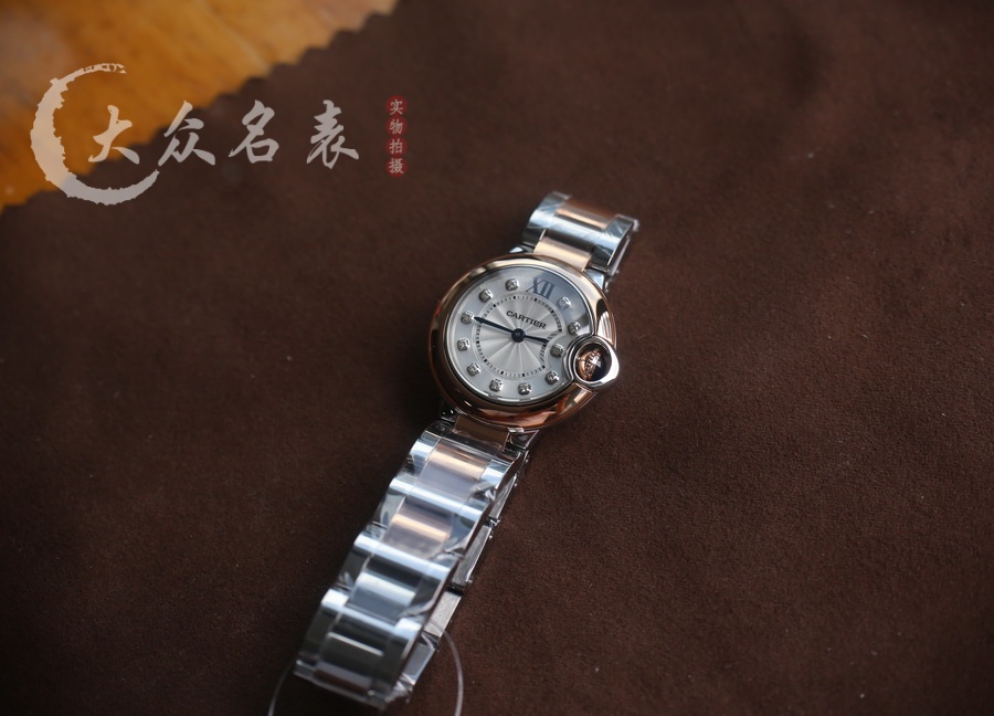 V6廠藍氣球小號間玫瑰金鋼帶款W3BB0026（28mm） 第6张