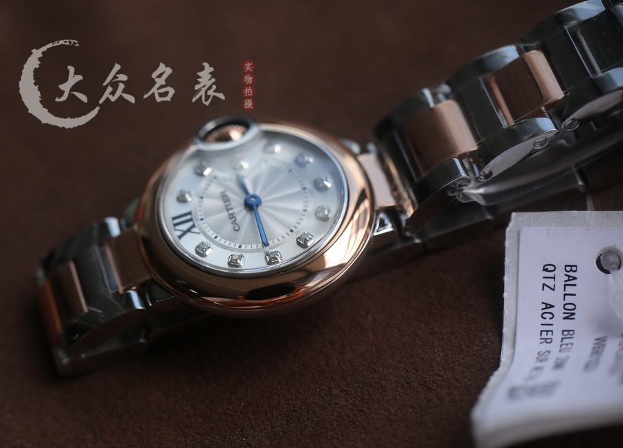 V6廠藍氣球小號間玫瑰金鋼帶款W3BB0026（28mm） 第4张