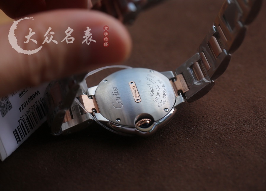 V6廠藍氣球小號間玫瑰金鋼帶款W3BB0026（28mm） 第8张