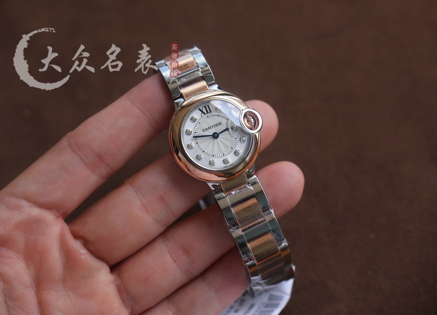 V6廠藍氣球小號間玫瑰金鋼帶款W3BB0026（28mm） 第2张