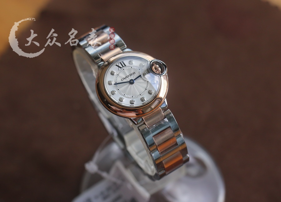 V6廠藍氣球小號間玫瑰金鋼帶款W3BB0026（28mm） 第1张