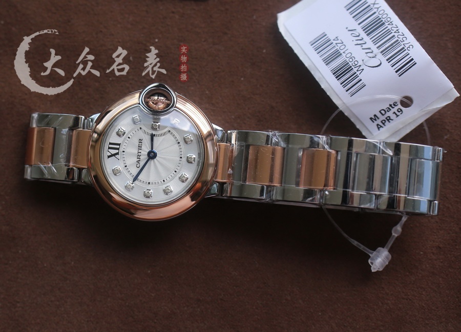 V6廠藍氣球小號間玫瑰金鋼帶款W3BB0026（28mm） 第7张