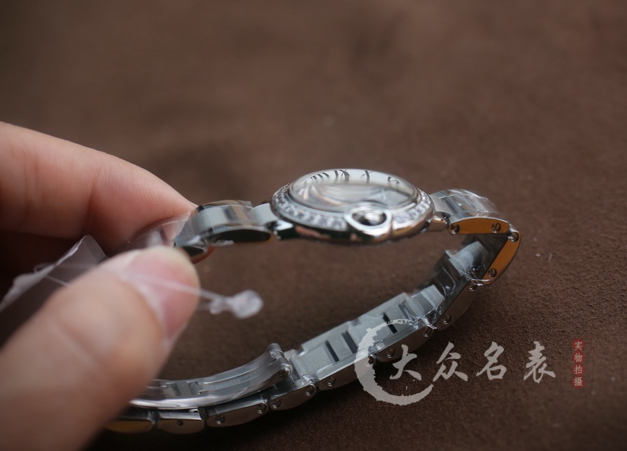 V6廠藍氣球小號外圈鑲鉆鋼帶款W4BB0015（28mm） 第7张