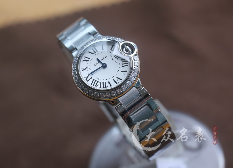 V6廠藍氣球小號外圈鑲鉆鋼帶款W4BB0015（28mm） 第2张