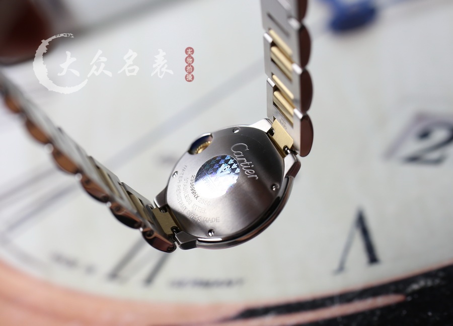V6廠藍氣球小號間黃金鋼帶款W69007Z3（28mm） 第8张