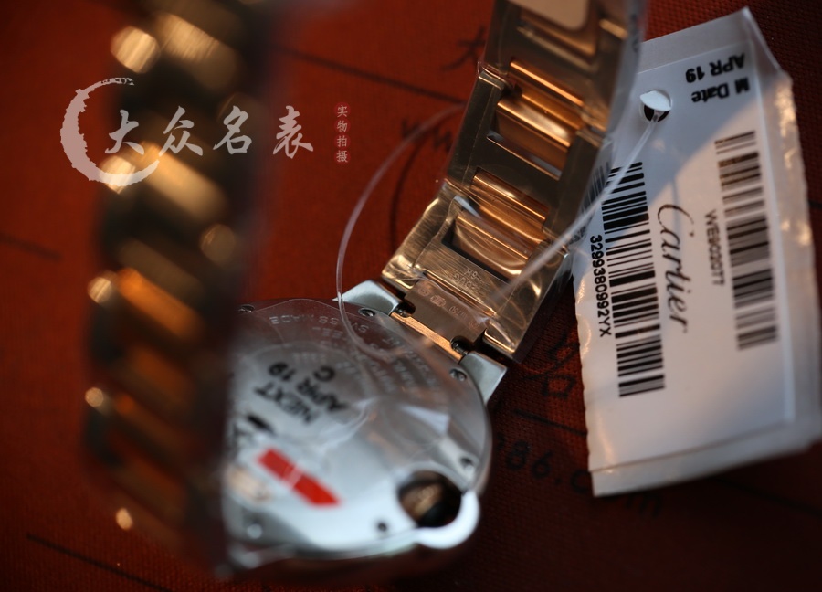 AF廠卡地亞藍氣球間玫瑰金鑲鉆WE902077女表（33mm） 第9张