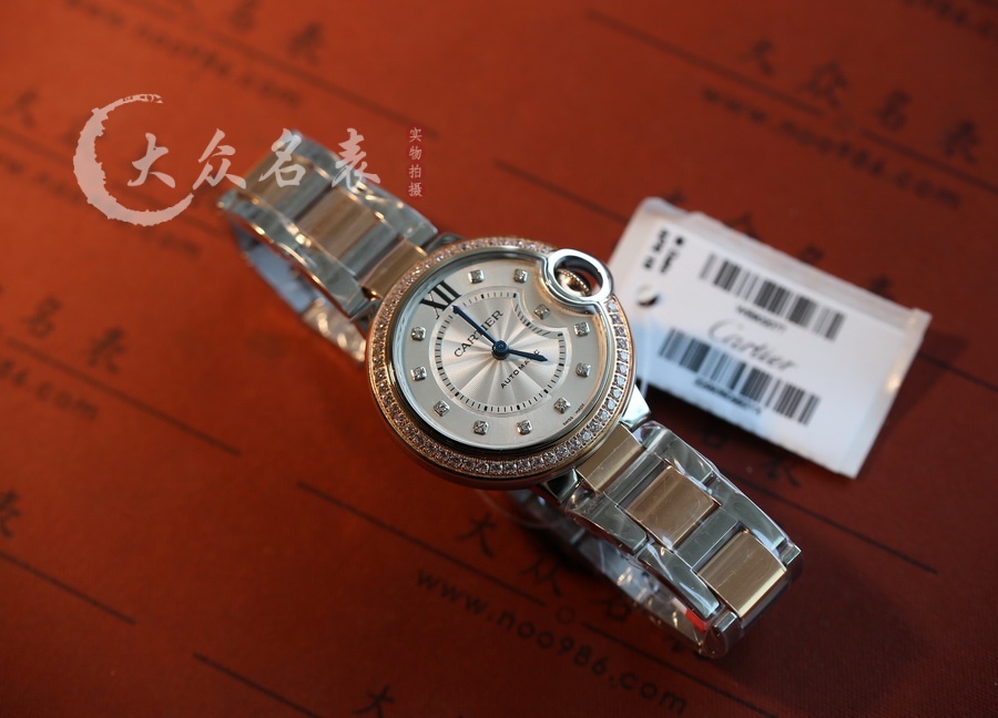 AF廠卡地亞藍氣球間玫瑰金鑲鉆WE902077女表（33mm） 第4张