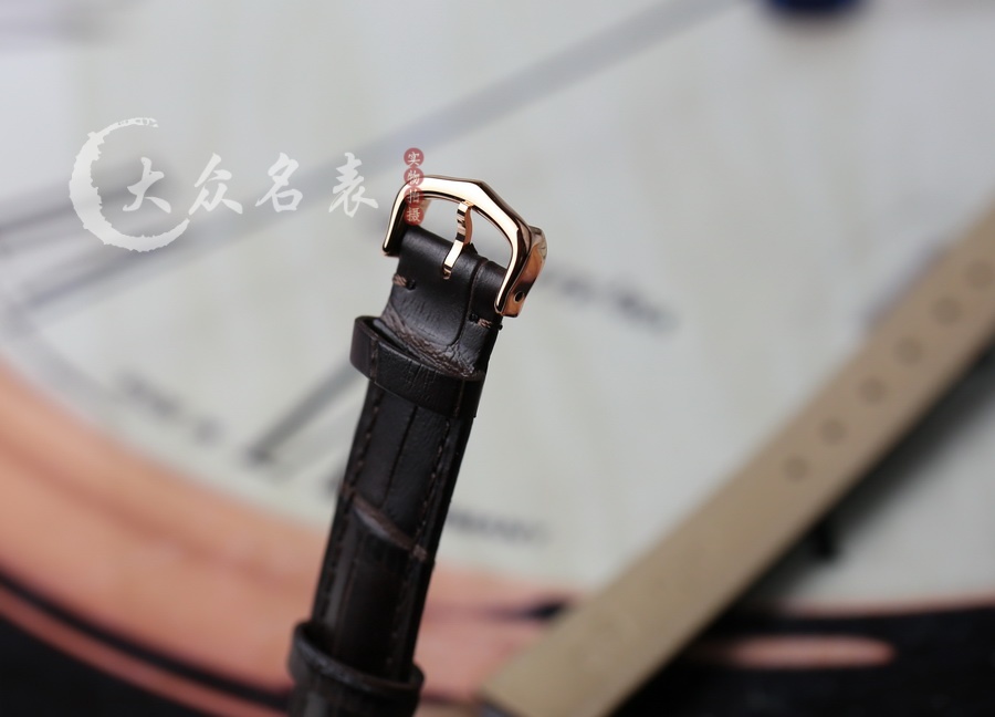 V6廠藍氣球小號玫瑰金皮帶款WGBB0007（28mm） 第9张