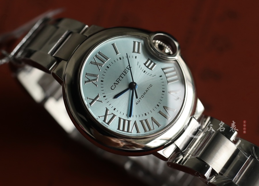AF廠卡地亞藍氣球冰藍WSBB0062女表（33mm） 第4张