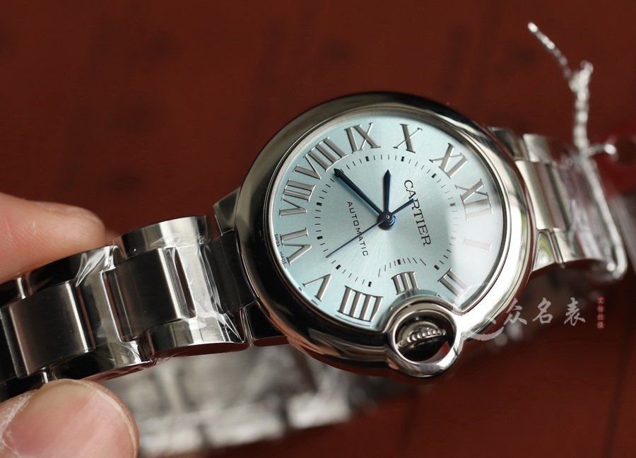AF廠卡地亞藍氣球冰藍WSBB0062女表（33mm） 第5张