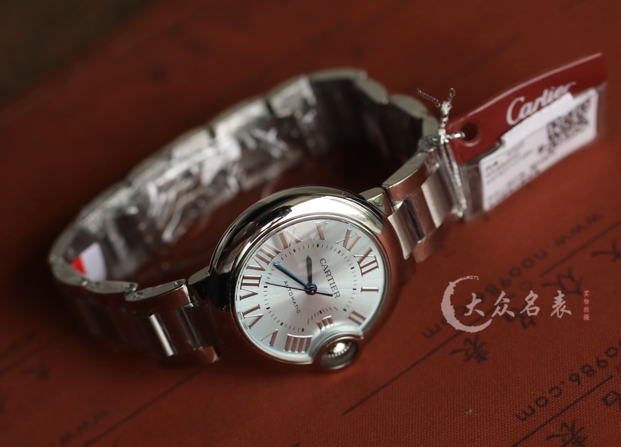 AF廠卡地亞藍氣球冰藍WSBB0062女表（33mm） 第6张