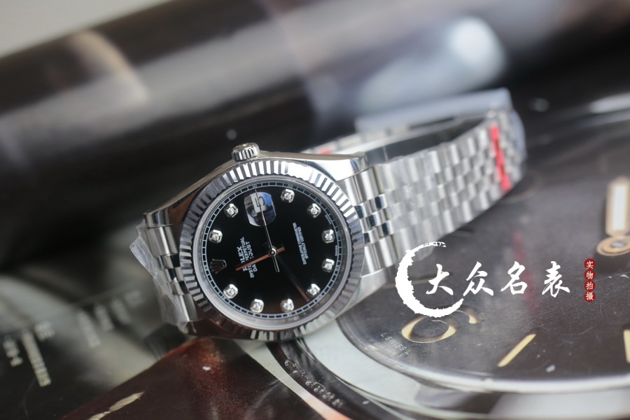C廠/Clean廠勞力士日誌m126334-0012黑面鑲鉆（41mm） 第2张