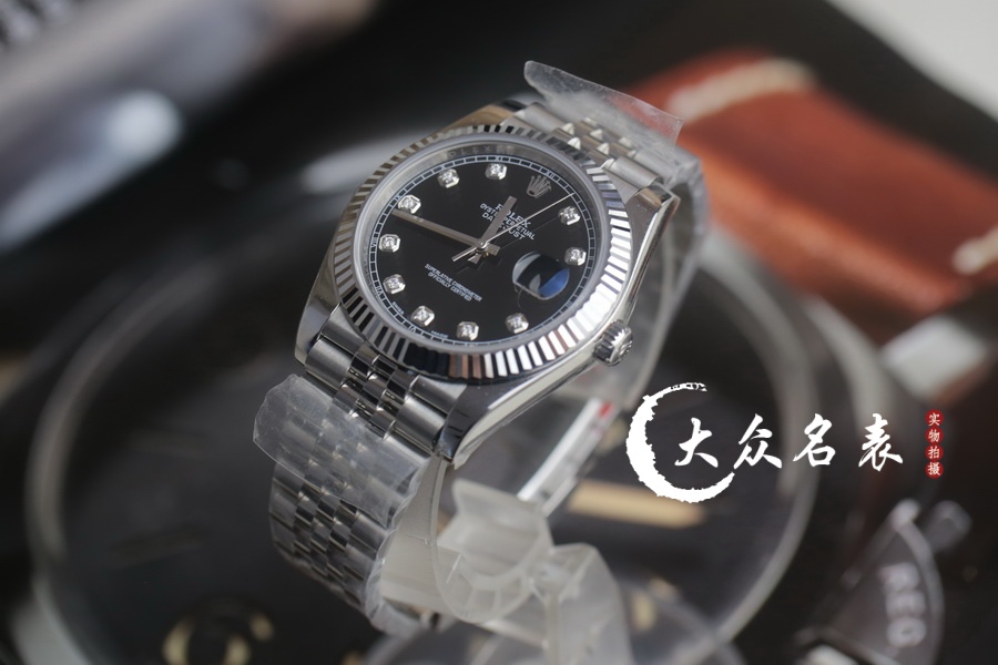 C廠/Clean廠勞力士日誌m126334-0012黑面鑲鉆（41mm） 第1张