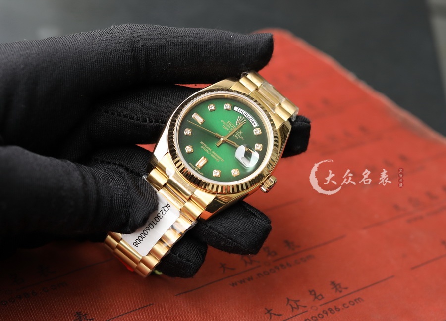 勞力士星期日歷型m128238-0069(煙熏綠)復刻表（36mm） 第5张
