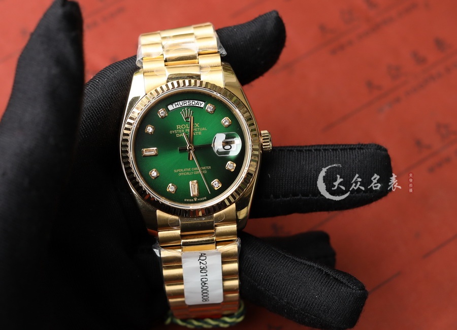 勞力士星期日歷型m128238-0069(煙熏綠)復刻表（36mm） 第1张