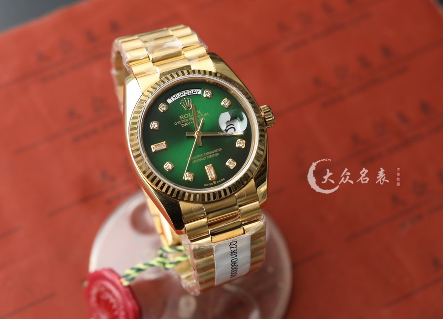 勞力士星期日歷型m128238-0069(煙熏綠)復刻表（36mm） 第2张
