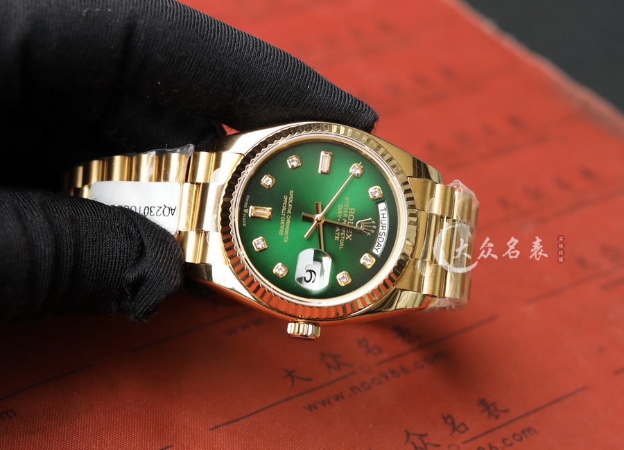勞力士星期日歷型m128238-0069(煙熏綠)復刻表（36mm） 第6张