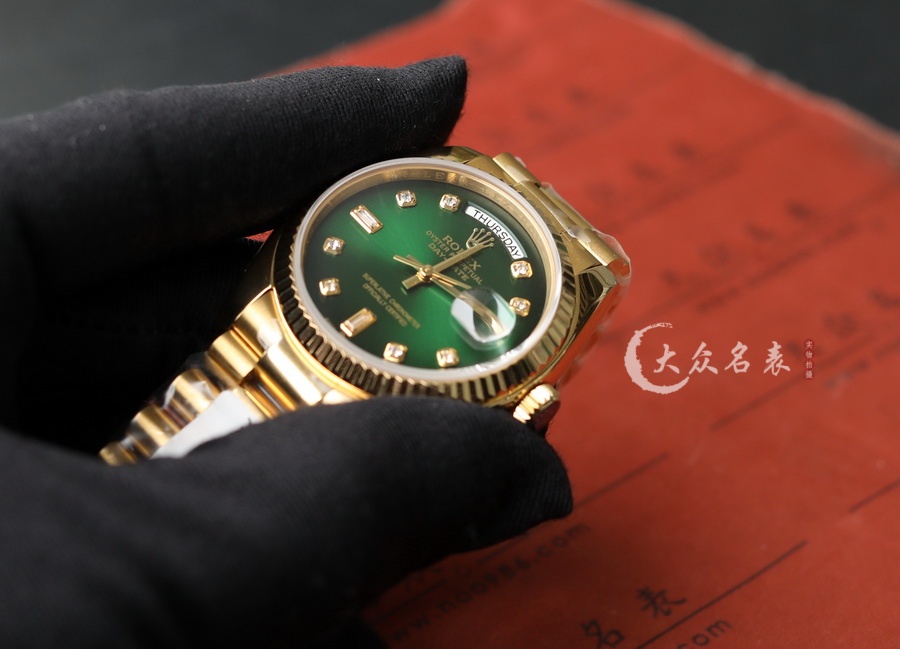 勞力士星期日歷型m128238-0069(煙熏綠)復刻表（36mm） 第7张