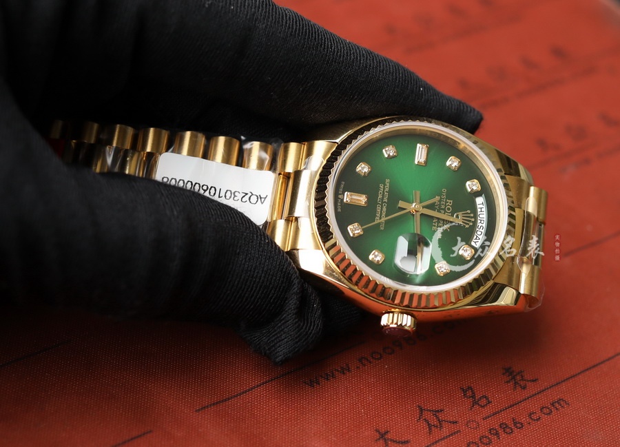 勞力士星期日歷型m128238-0069(煙熏綠)復刻表（36mm） 第4张